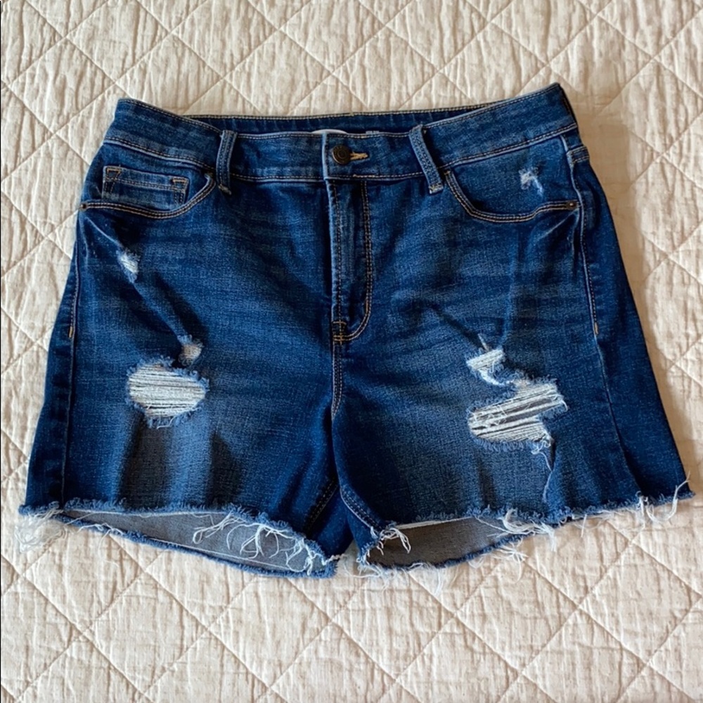 Old Navy High-Rise distressed jean shorts